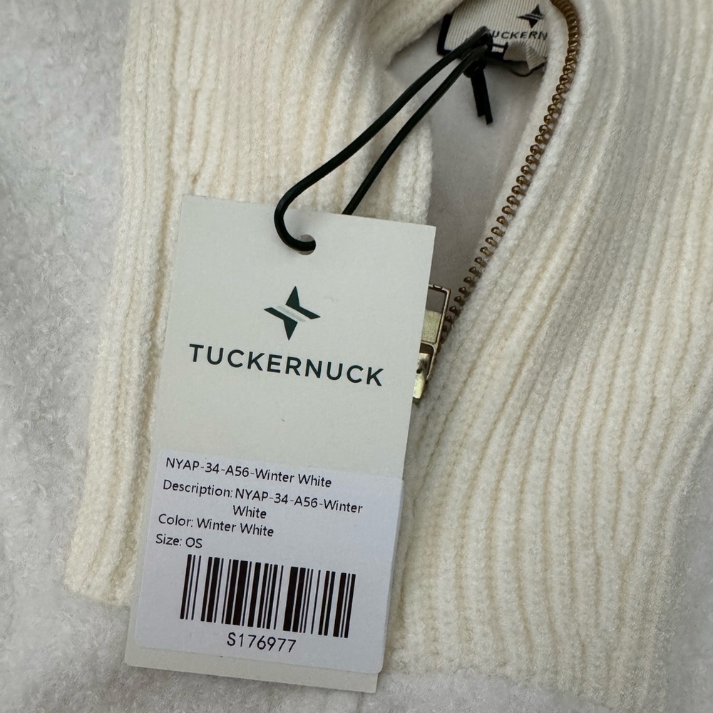 Tuckernuck Winter White Boucle High-Neck Poncho - Picture 14 of 15